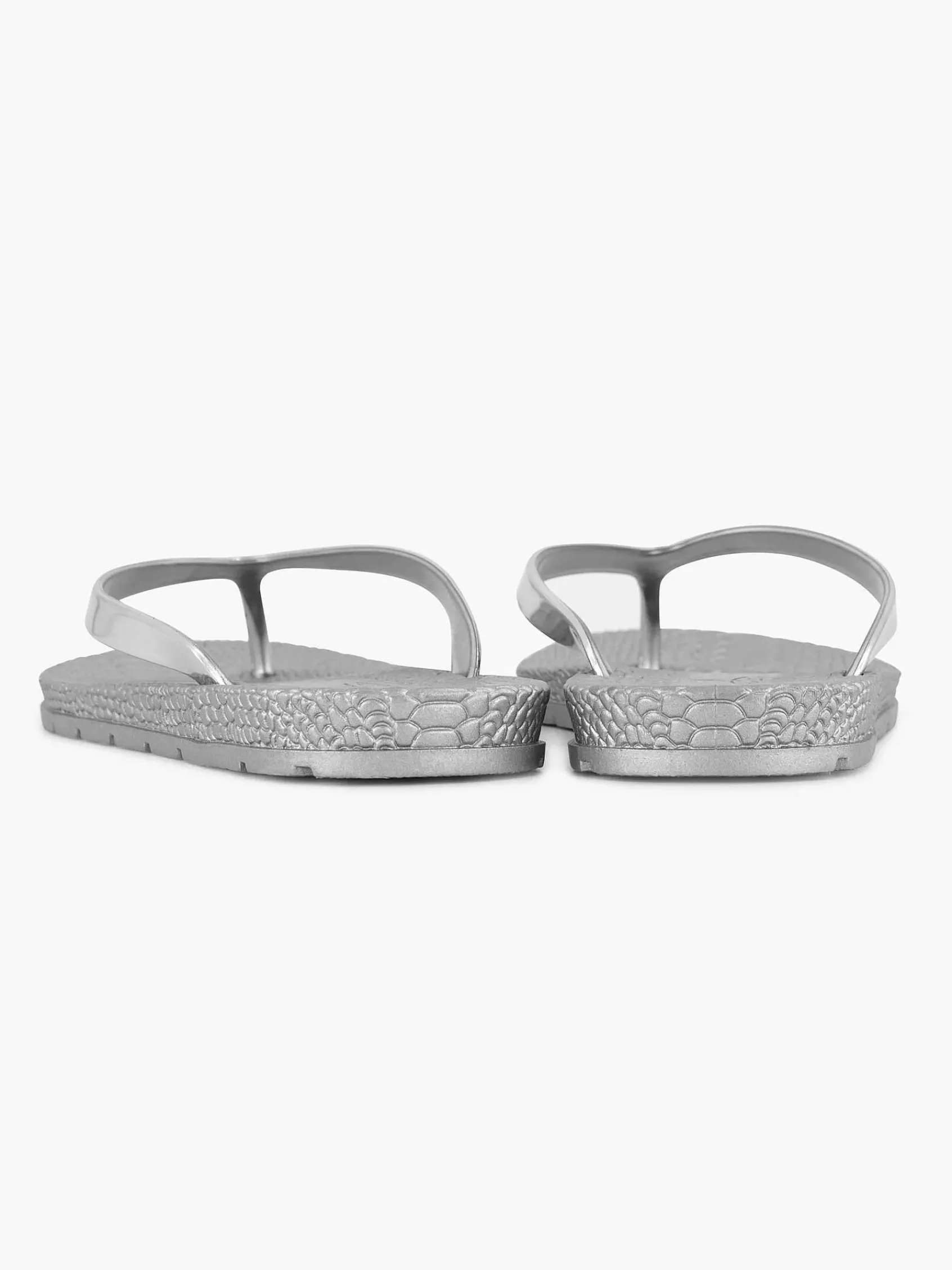 Slippers|Blue Fin Zilveren Teenslipper