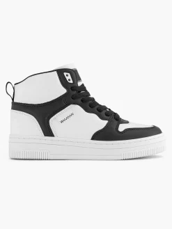 Sneakers|Oxmox Zwart Witte Hoge Sneaker