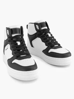 Sneakers|Oxmox Zwart Witte Hoge Sneaker