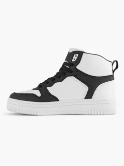 Sneakers|Oxmox Zwart Witte Hoge Sneaker