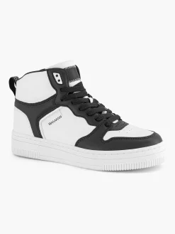 Sneakers|Oxmox Zwart Witte Hoge Sneaker