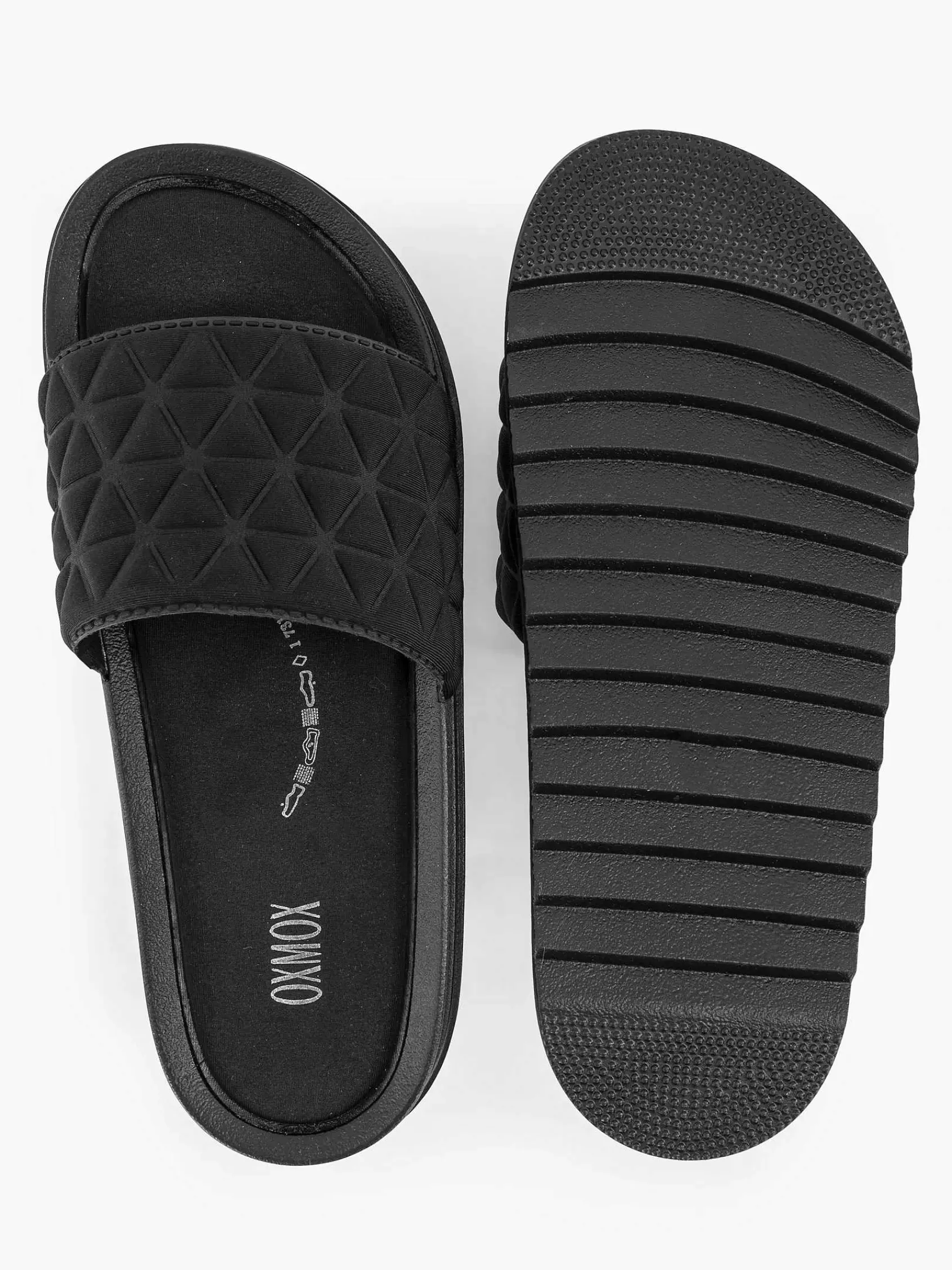 Slippers|Oxmox Zwarte Badslipper