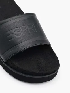 Slippers|Esprit Zwarte Badslipper