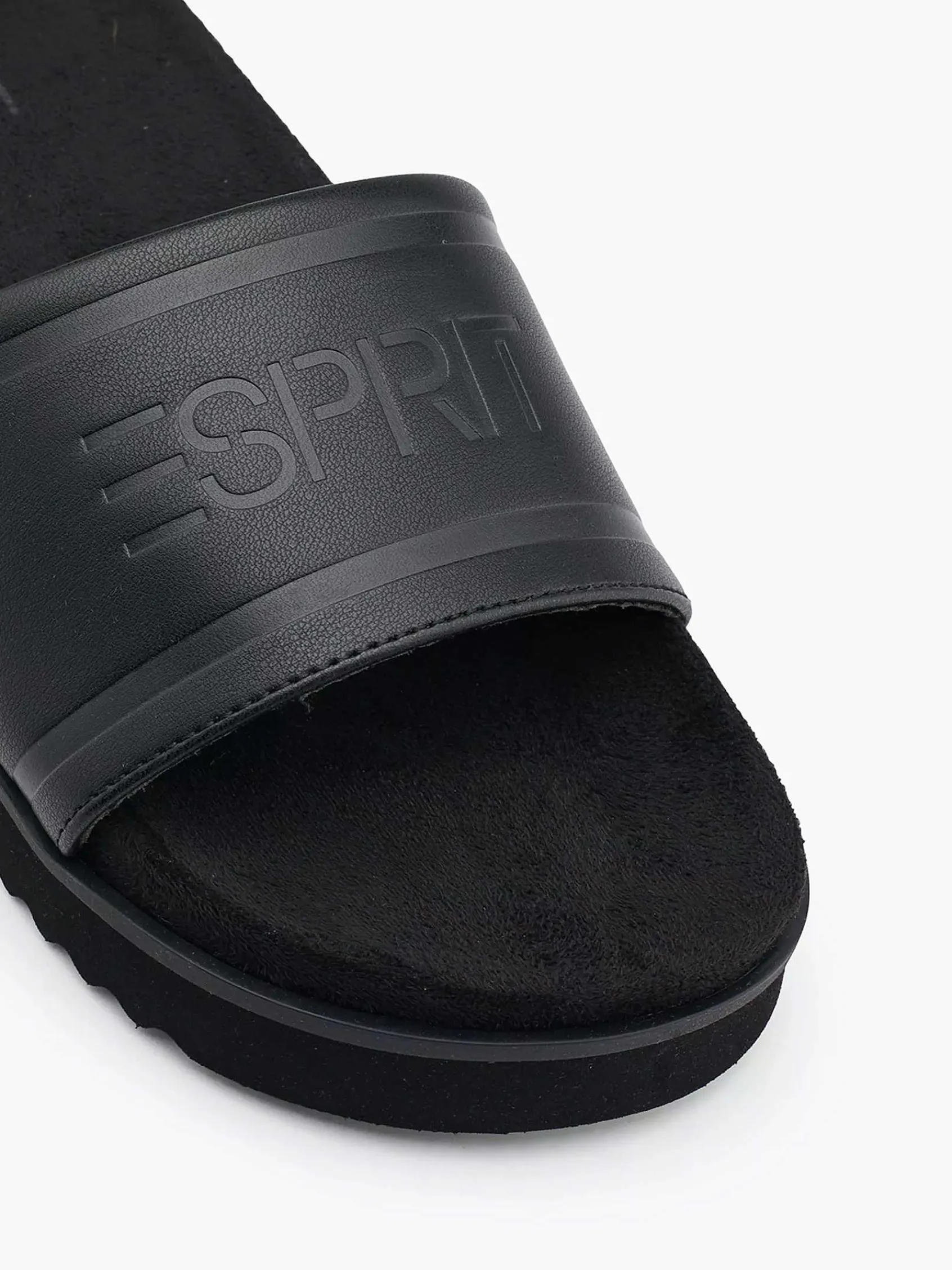 Slippers|Esprit Zwarte Badslipper