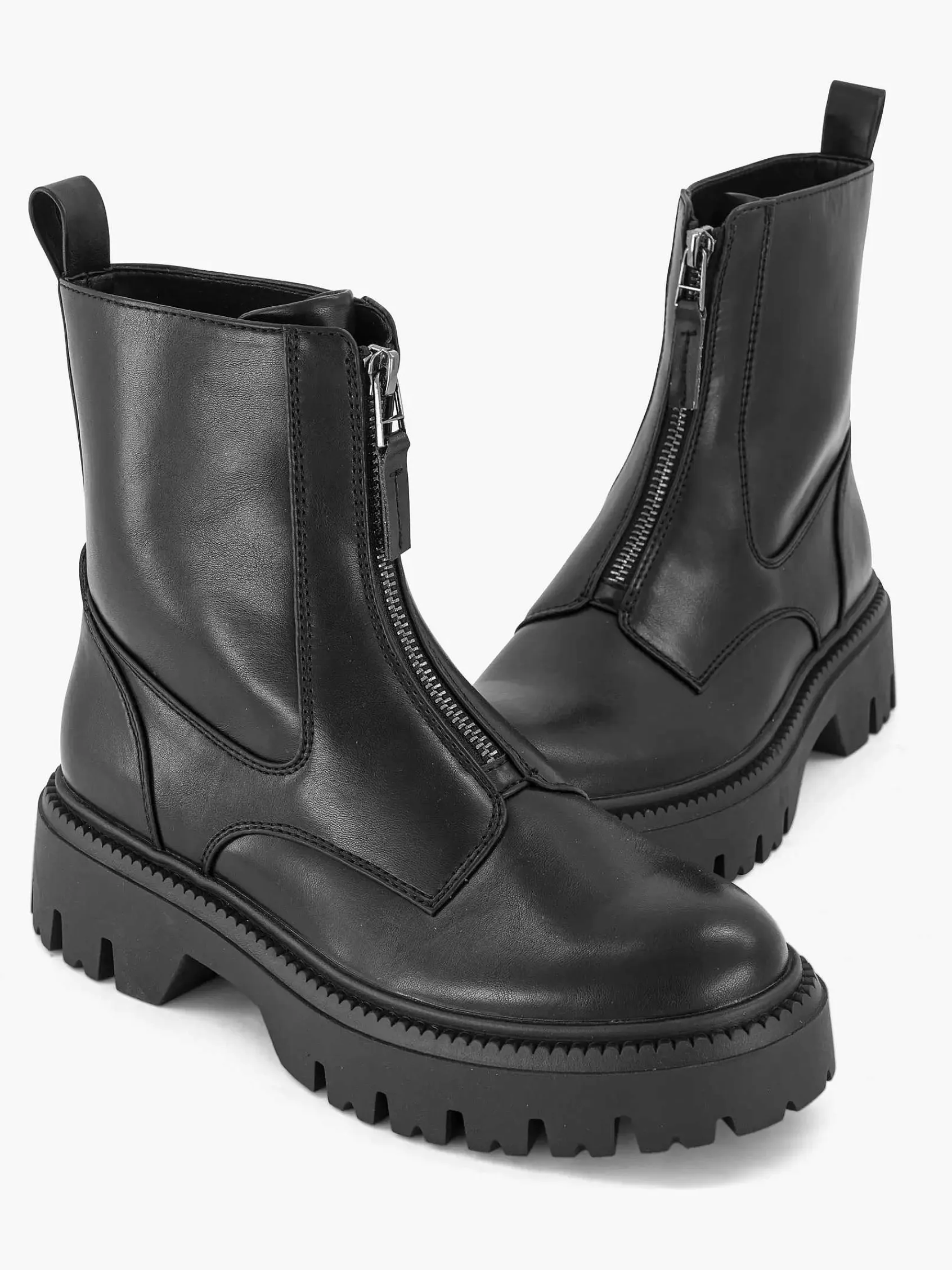 Enkellaarzen & Boots|Oxmox Zwarte Bikerboot