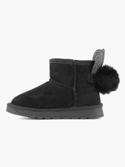 Babyschoenen|Graceland Zwarte Boot Konijn Gevoerd