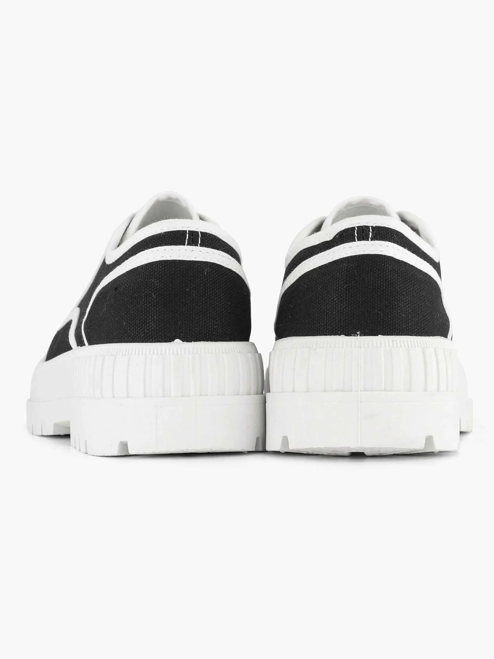 Sneakers|Graceland Zwarte Canvas Chunky Sneaker