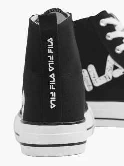 Sneakers|FILA Zwarte Canvas Hoge Sneaker