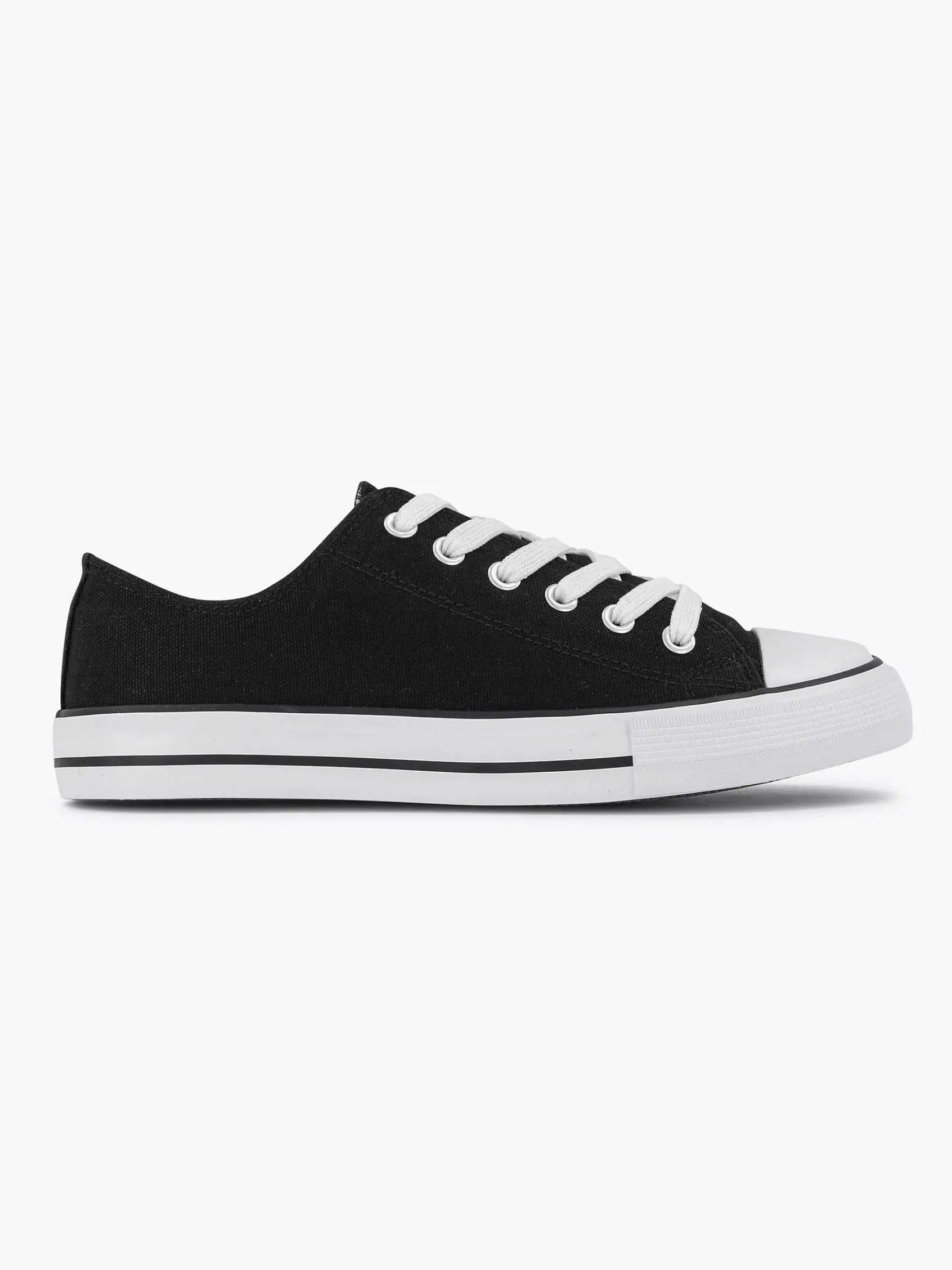 Sneakers|Graceland Zwarte Canvas Sneaker