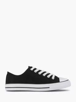 Sneakers|Graceland Zwarte Canvas Sneaker