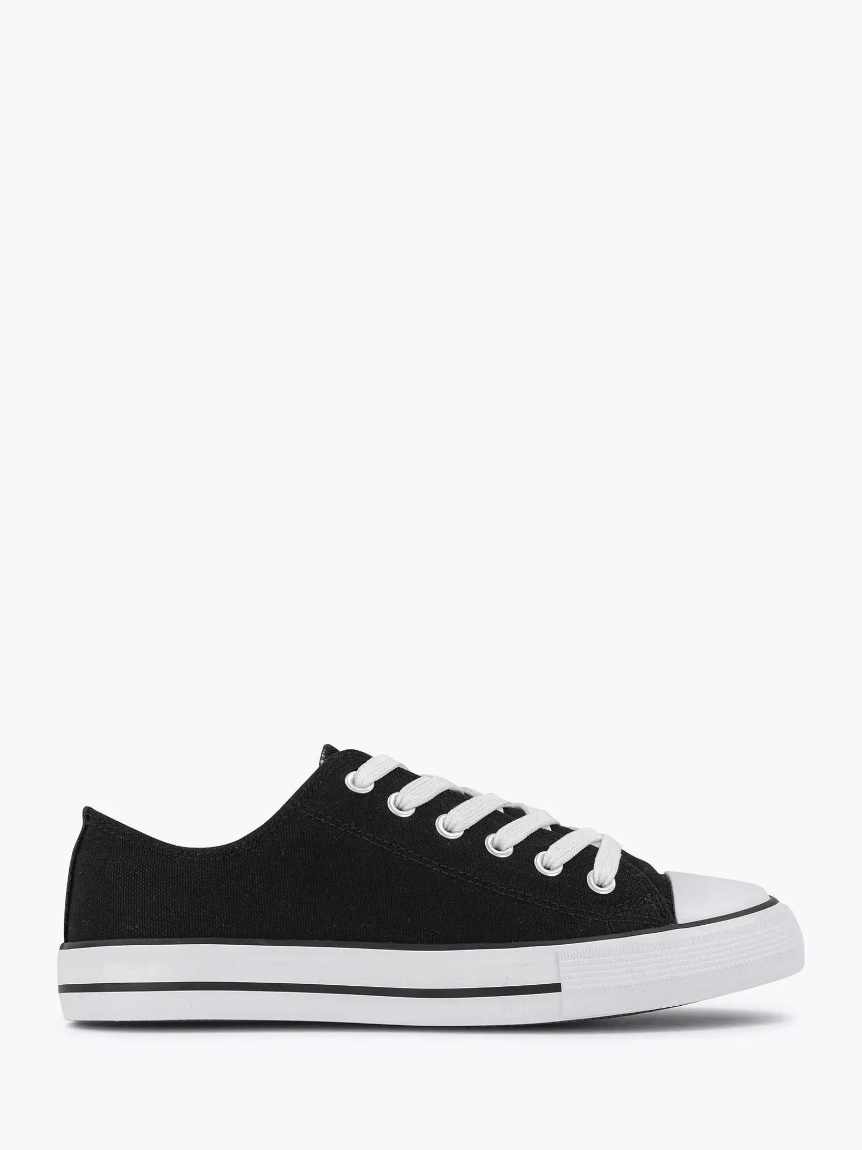 Sneakers|Graceland Zwarte Canvas Sneaker