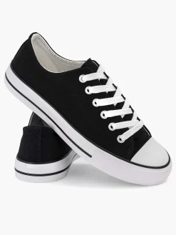 Sneakers|Graceland Zwarte Canvas Sneaker
