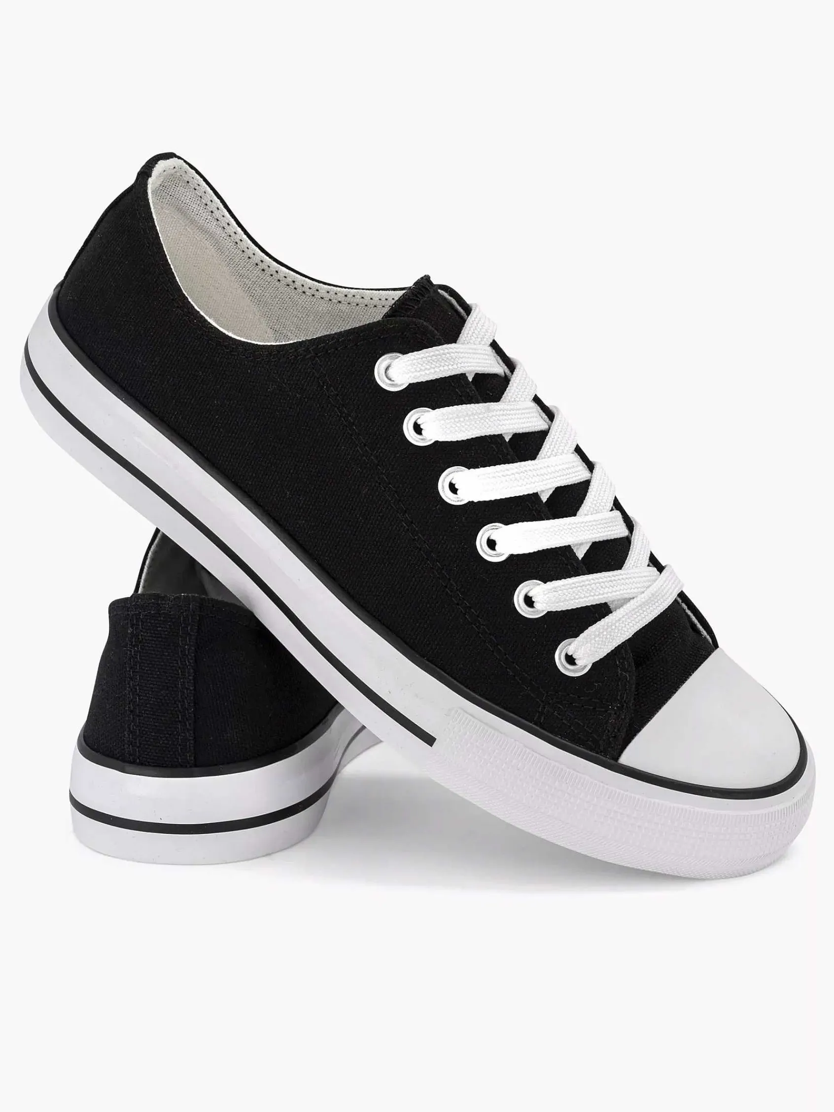 Sneakers|Graceland Zwarte Canvas Sneaker