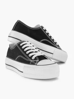 Sneakers|Graceland Zwarte Canvas Sneaker