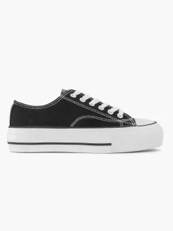 Sneakers|Graceland Zwarte Canvas Sneaker