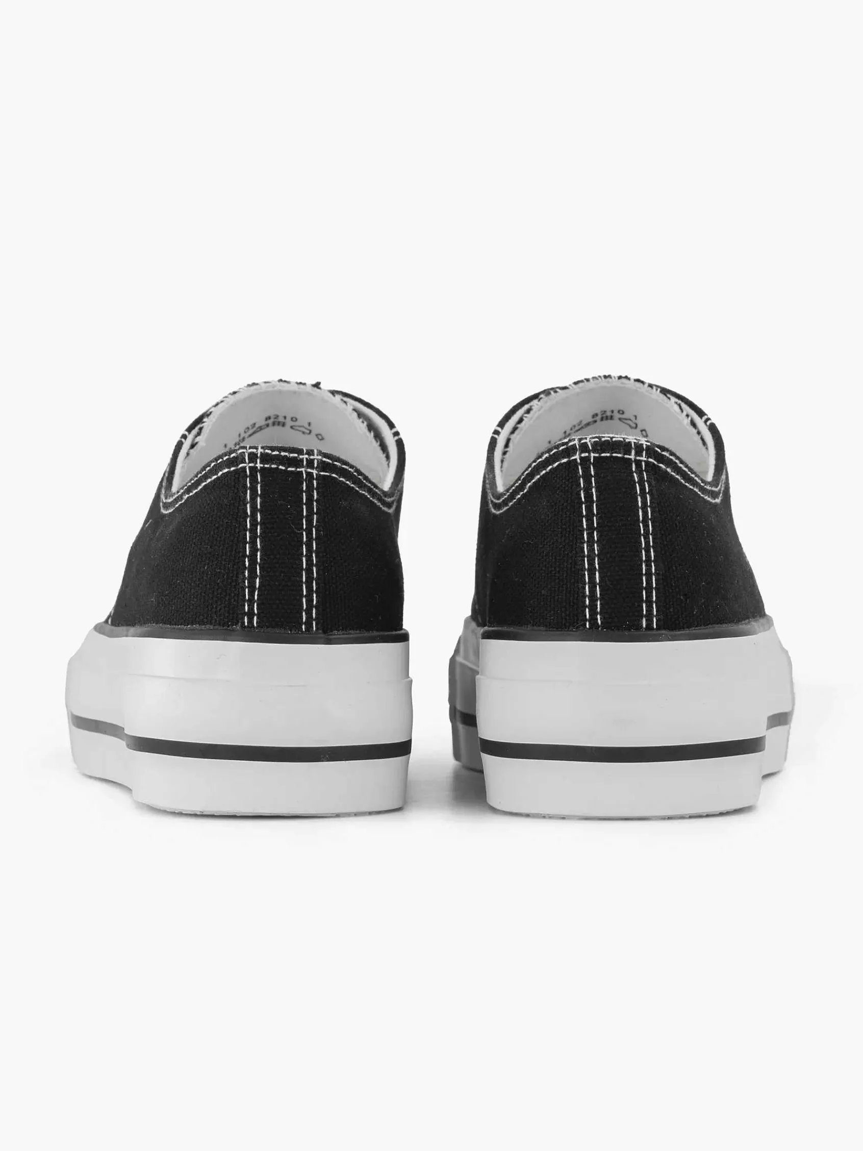 Sneakers|Graceland Zwarte Canvas Sneaker