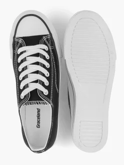 Sneakers|Graceland Zwarte Canvas Sneaker