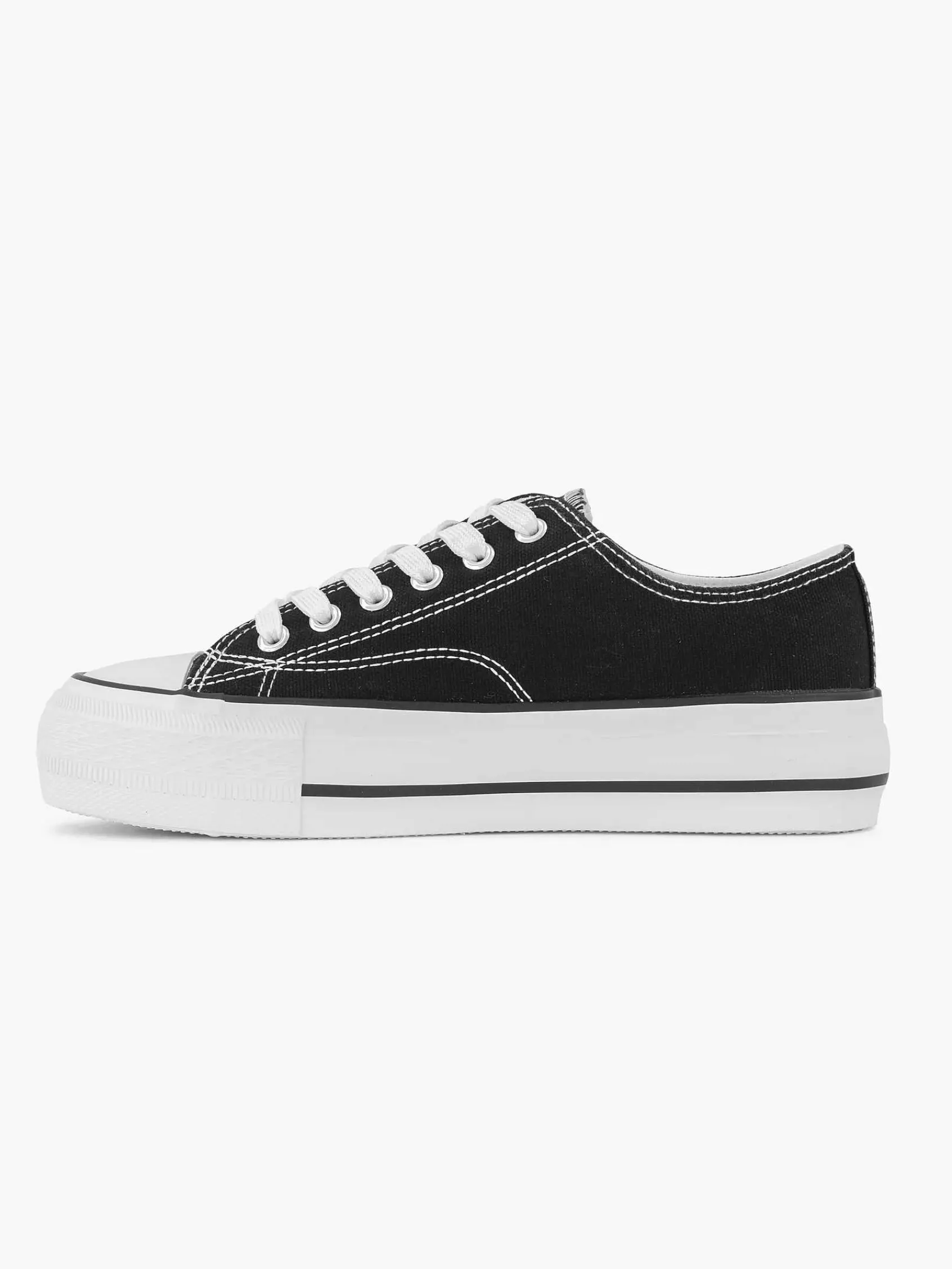 Sneakers|Graceland Zwarte Canvas Sneaker