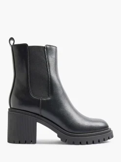 Enkellaarzen & Boots|Graceland Zwarte Chelsea Boot Hak