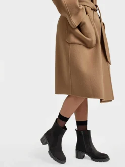 Enkellaarzen & Boots|Graceland Zwarte Chunky Enkellaars Hak