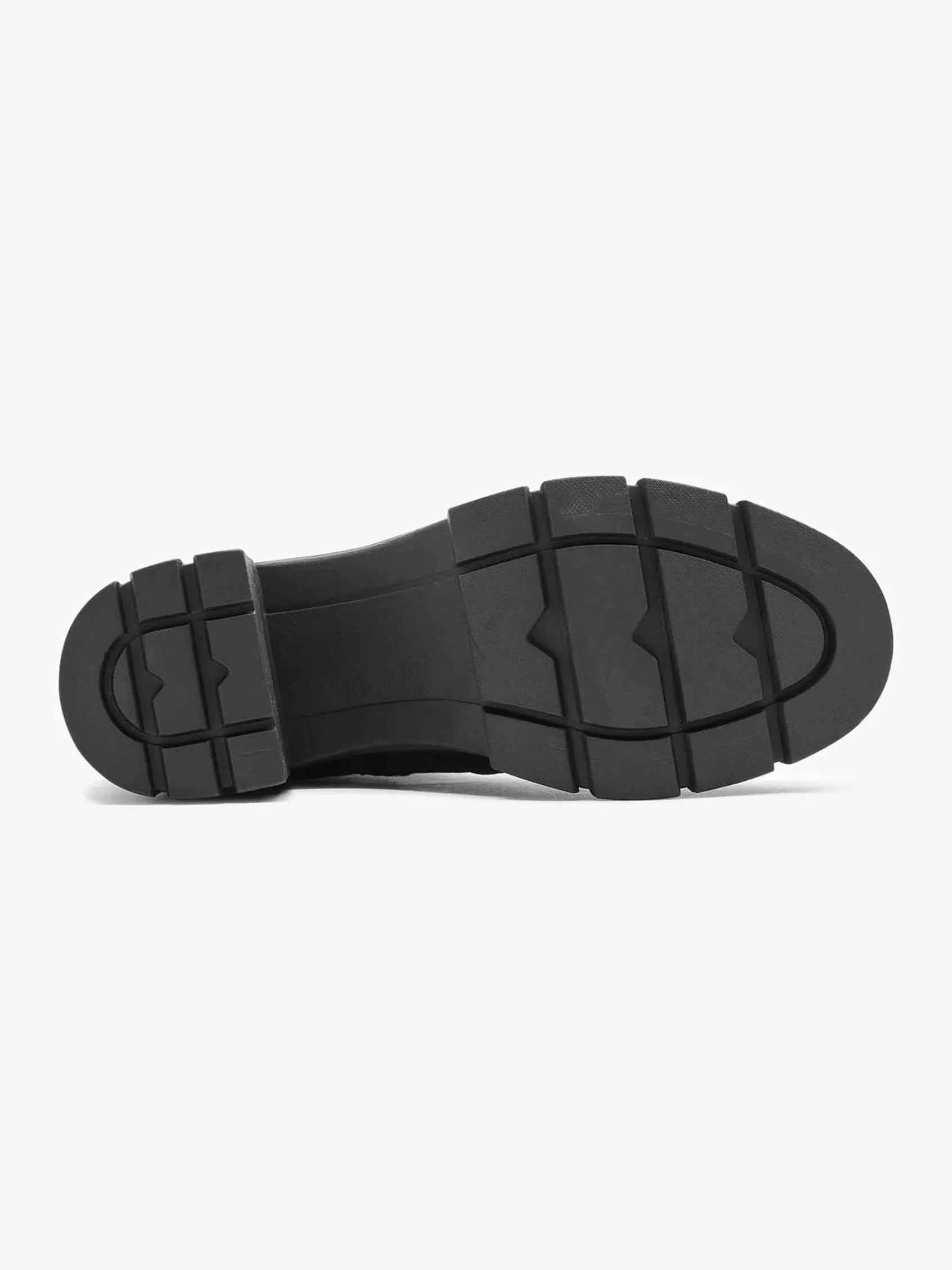 Enkellaarzen & Boots|Graceland Zwarte Chunky Enkellaars Hak