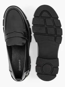 Instappers|Graceland Zwarte Chunky Loafer