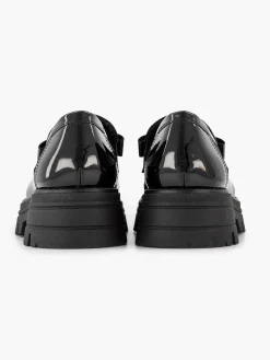 Instappers|Oxmox Zwarte Chunky Loafer Lak