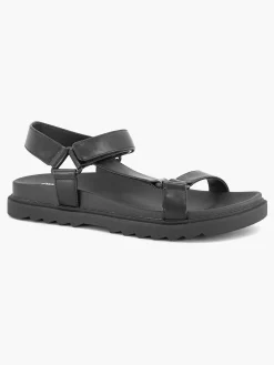 Sandalen|Oxmox Zwarte Chunky Sandaal