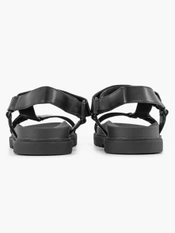 Sandalen|Oxmox Zwarte Chunky Sandaal