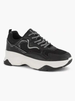 Sneakers|Oxmox Zwarte Chunky Sneaker