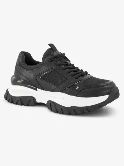 Sneakers|Oxmox Zwarte Chunky Sneaker