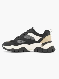 Sneakers|Oxmox Zwarte Chunky Sneaker