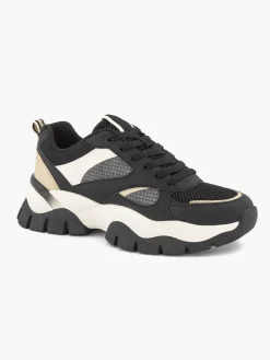 Sneakers|Oxmox Zwarte Chunky Sneaker