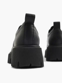 Instappers|Oxmox Zwarte Chunky Veterschoen