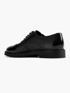 Instappers|Graceland Zwarte Chunky Veterschoen