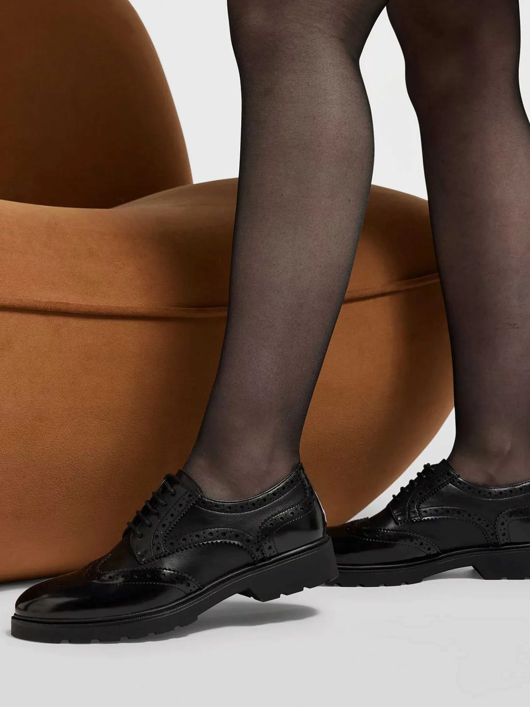Instappers|Graceland Zwarte Chunky Veterschoen