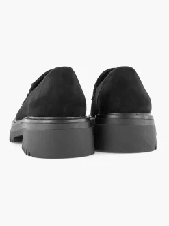 Instappers|Oxmox Zwarte Chuny Loafer Sierketting