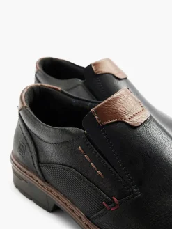 Instappers|Easy Street Zwarte Comfort Instapper Elastisch