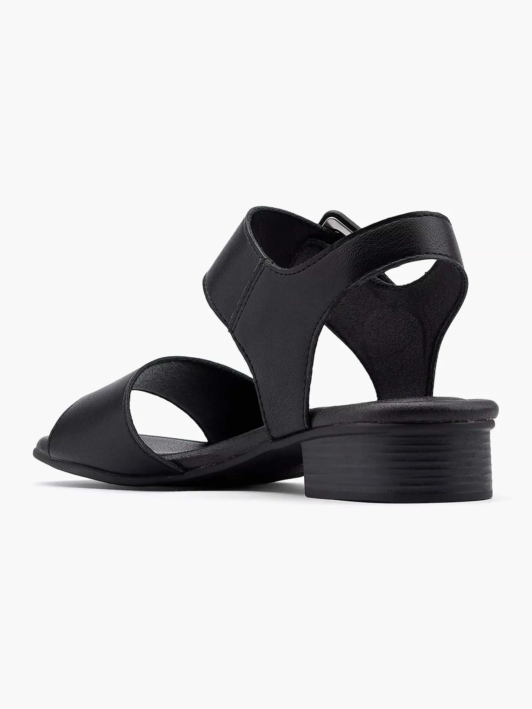 Sandalen|Easy Street Zwarte Comfort Sandaal