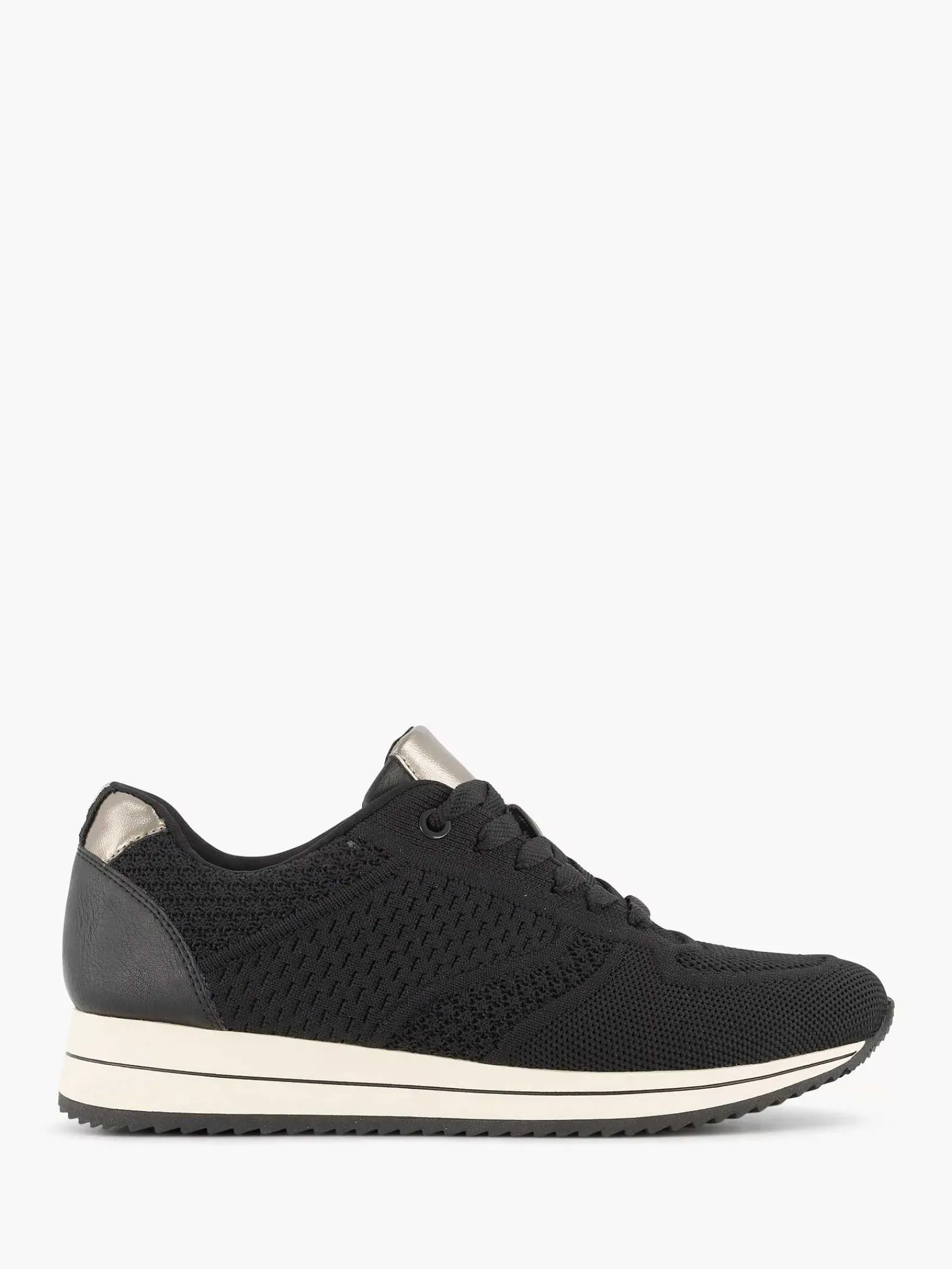 Sneakers|Medicus Zwarte Comfort Sneaker Knitted