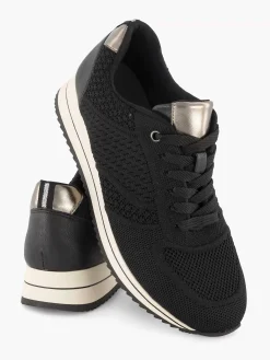 Sneakers|Medicus Zwarte Comfort Sneaker Knitted