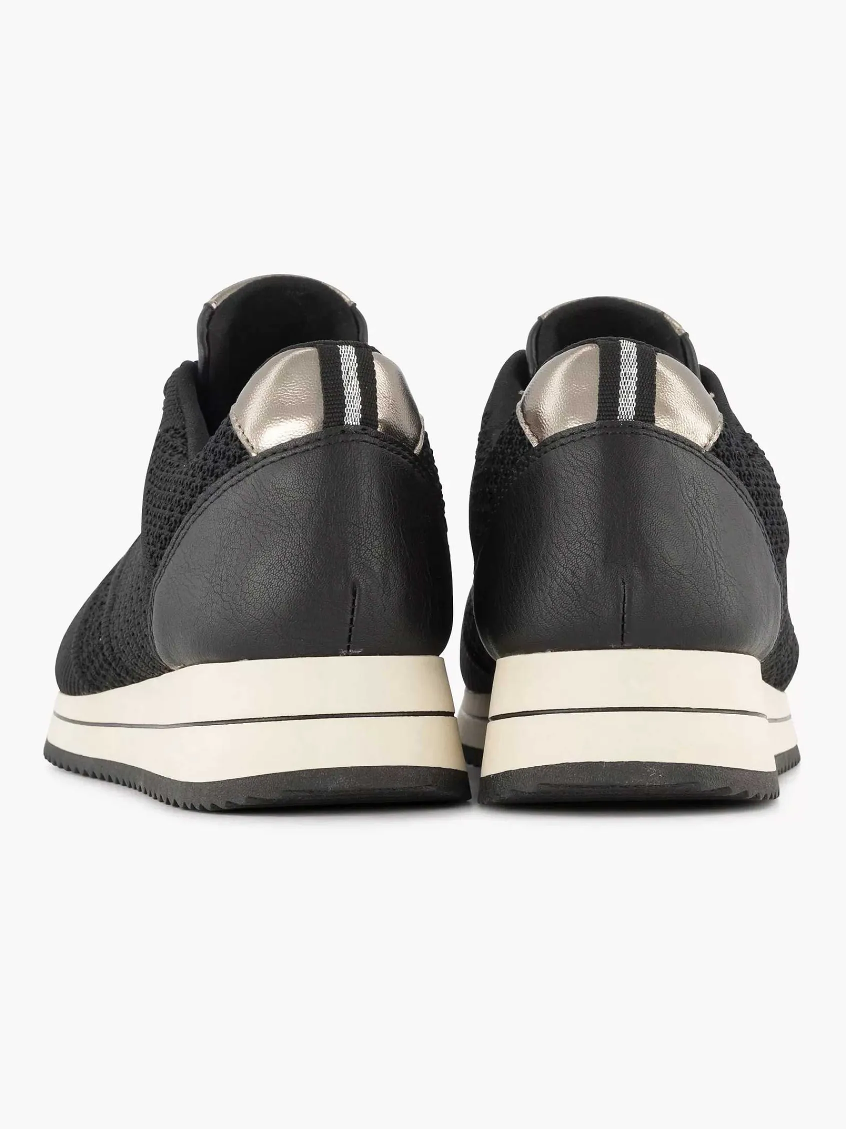 Sneakers|Medicus Zwarte Comfort Sneaker Knitted