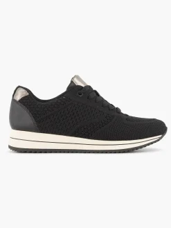 Sneakers|Medicus Zwarte Comfort Sneaker Knitted