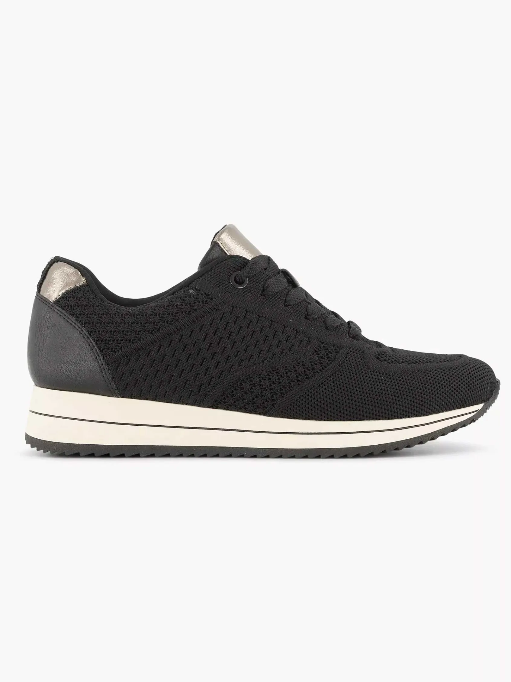 Sneakers|Medicus Zwarte Comfort Sneaker Knitted