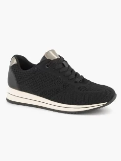 Sneakers|Medicus Zwarte Comfort Sneaker Knitted