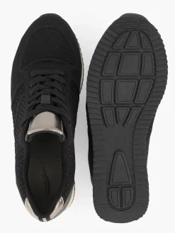 Sneakers|Medicus Zwarte Comfort Sneaker Knitted