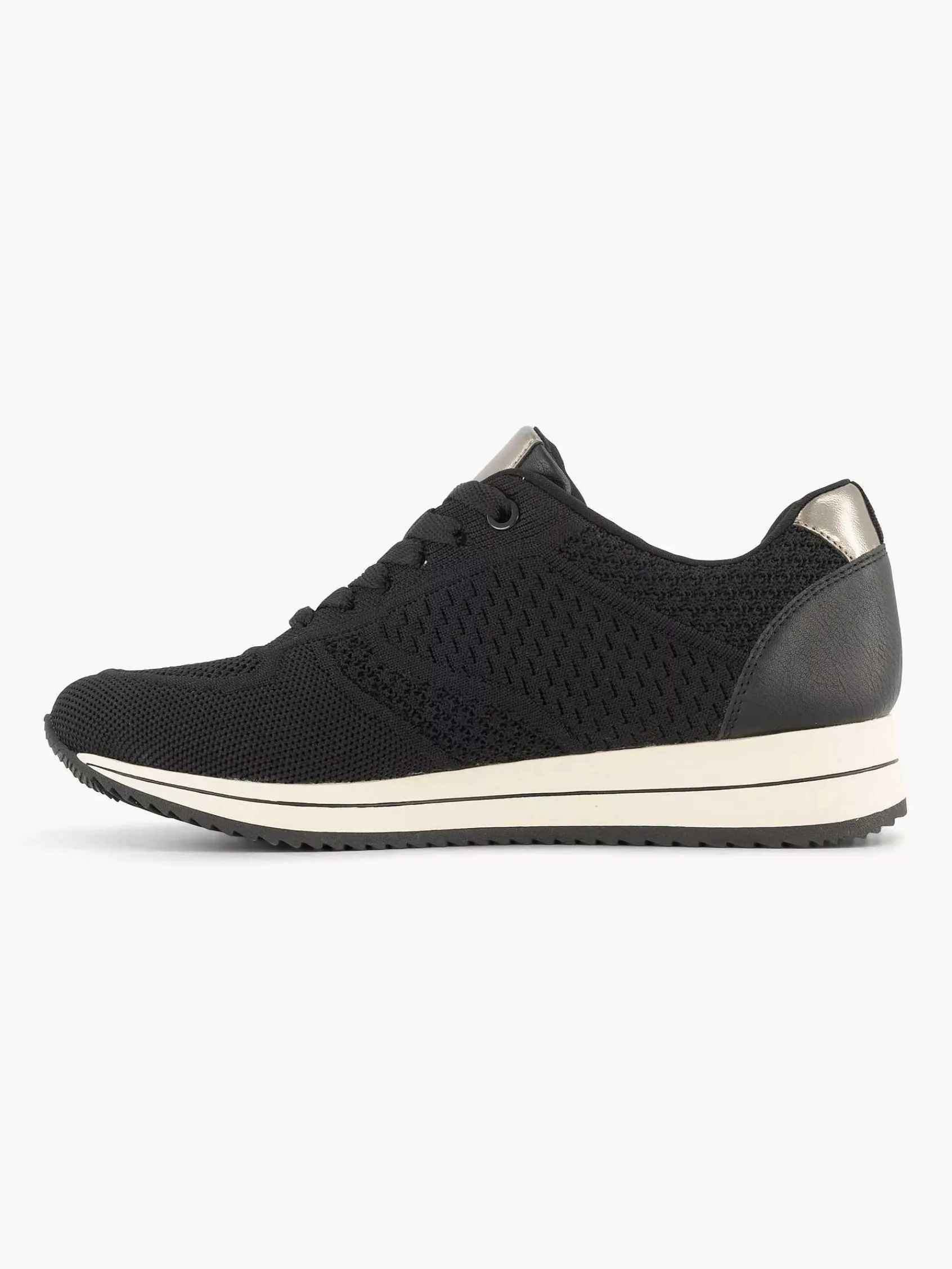 Sneakers|Medicus Zwarte Comfort Sneaker Knitted