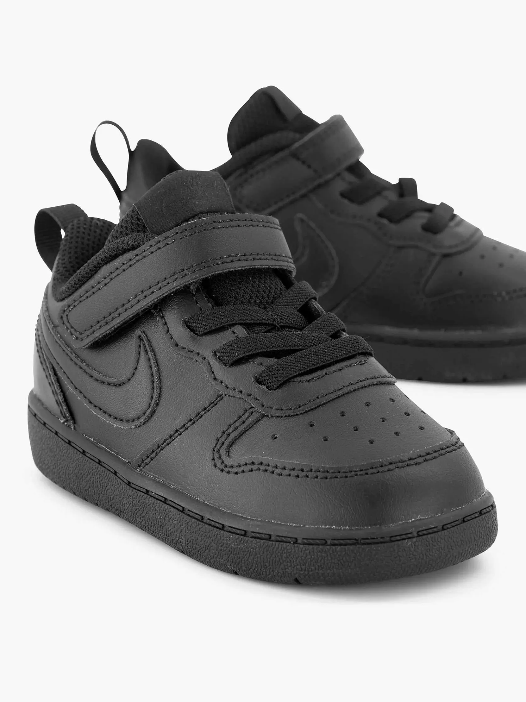 Jongensschoenen|Nike Zwarte Court Borough Low