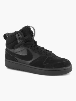 Jongensschoenen|Nike Zwarte Court Borough Mid 2