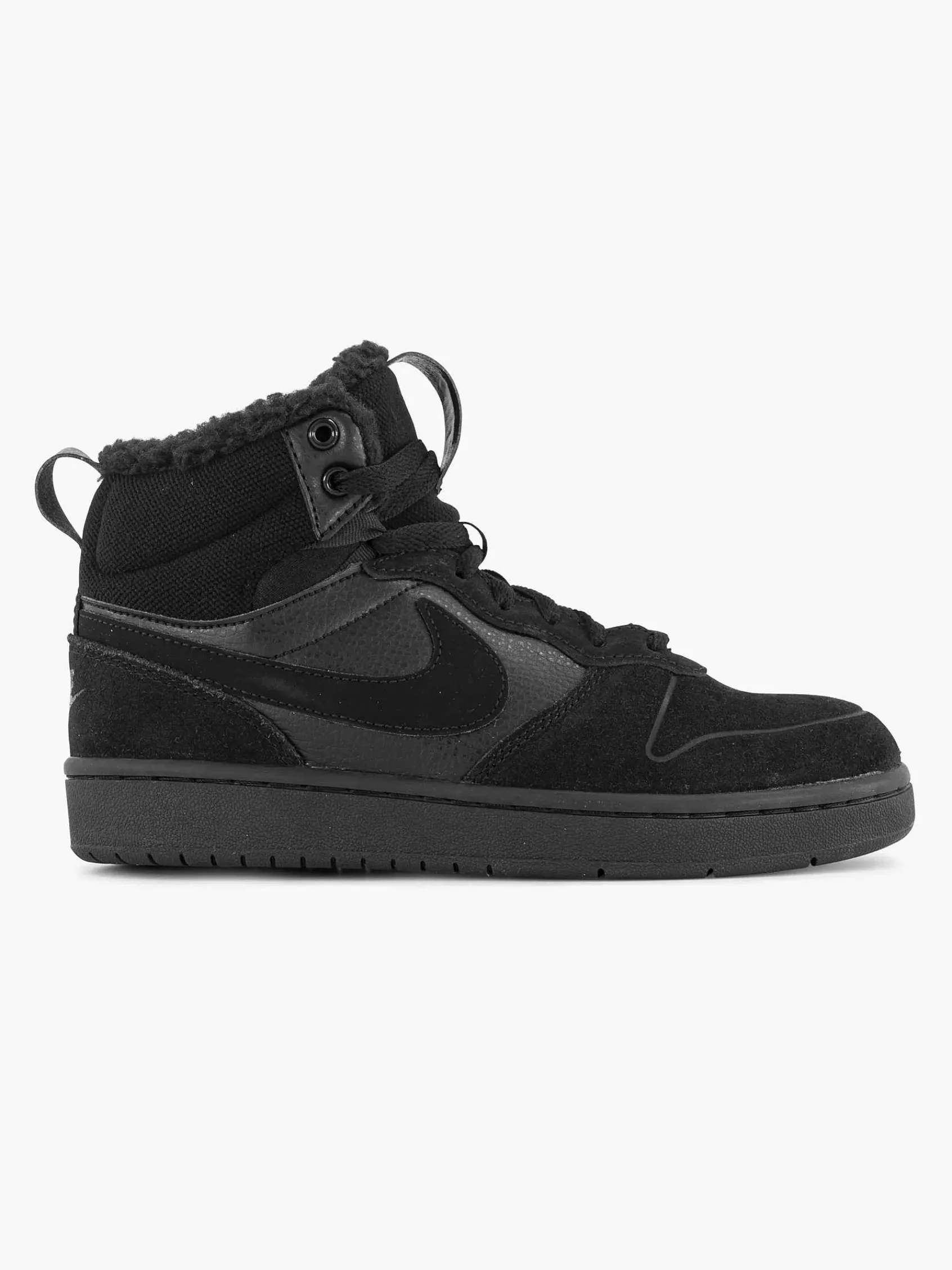 Jongensschoenen|Nike Zwarte Court Borough Mid 2